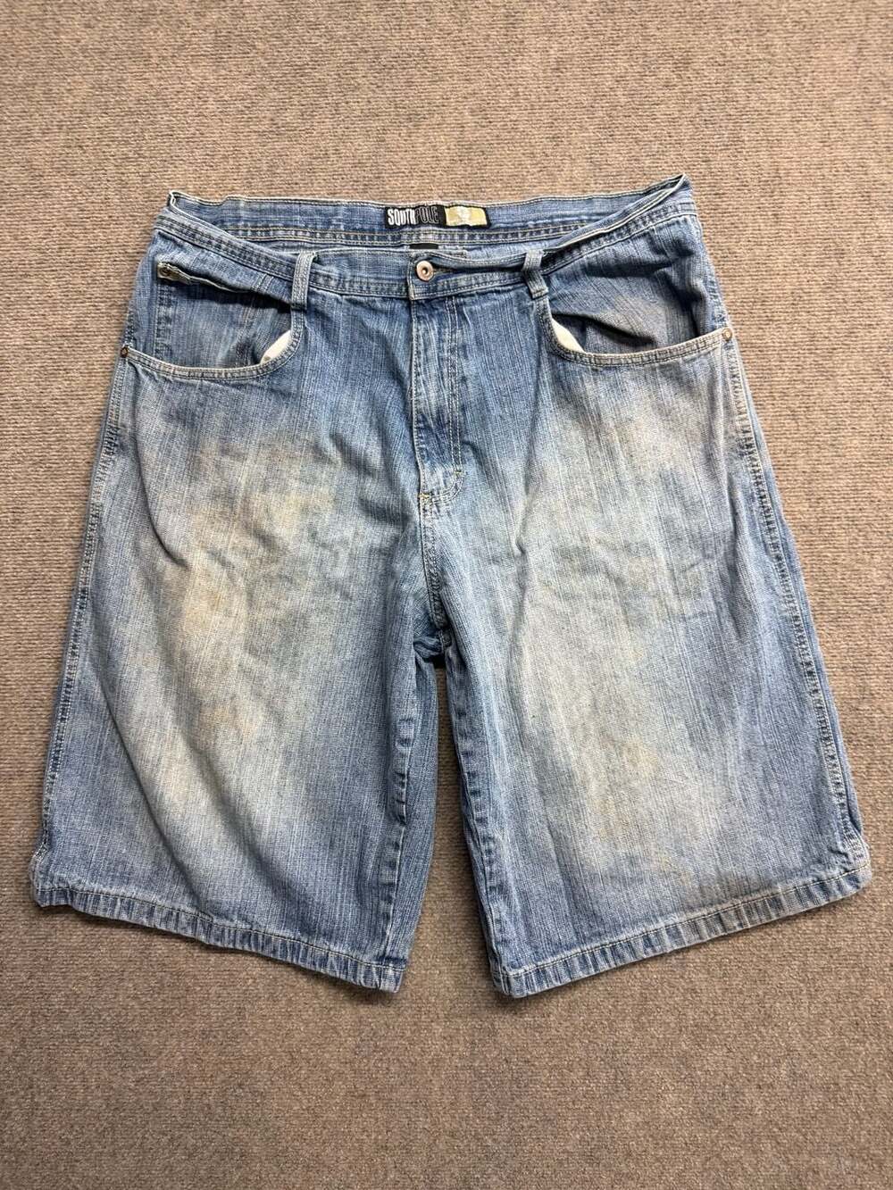 Southpole Vintage Y2K Baggy Denim Jorts Jean Shorts Size 38